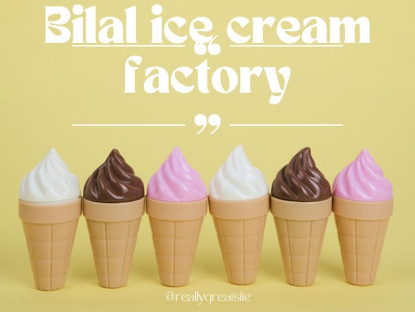Bilal ice cream factory website screenshot